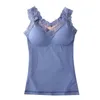 دبابات Camisoles للنساء دبابات أعلى نساء مبطنة مع v