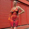 Lässige Kleider sexy abstrakte abgedruckte Rückenless Mini Dress Club Outfits für Frauen Sommer aufstehen durch Mesh Female Hosentender Bodcon