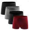 Mutandine maschile Underpants 4pcs/Lot Cotton Boxer comodi mutande da uomo traspirabili Brand Shorts Shorts Boxer