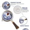 Juegos de vajilla Tetera de té Filtero de hervidor de té Práctico Coffee Mtipurpose Teakettle Portable Steel Kong Fu Side Asian Japan D DHZ74
