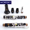 Moresky Clarinet BB Clarinet Wood Ebony Clarinet 17 Keys Grenadilla Sib Klarnet M6