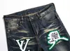Luxury Mens Jeans Designer Brand Europe pour les pantalons pour hommes