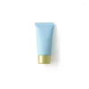 Storage Bottles Empty Bottle Light Blue Frsoted Plastic PET 50ml 30Pcs Soft Tube Screw Lid Refillable Container Cosmetic Squeeze