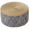 Pillow 30cm Japanese Straw Futon Pouf Floor Yoga Meditation Mat Bohemian Handcraft Round Ottoman Stool Sofa Woven Seat Pad