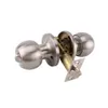 Stainless Steel Round Door Knobs Locks Handle Home el Improvement Entrance Passage Lock Bedroom Living Room Bathroom 231222