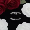 channel Classic diamond pearl letter brooch fashionable unisex women and men's suit sweater winter dress top brooch