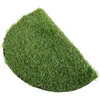 Bordduk Konstgjord gräsmattor Gröna falska torvplattor Placemats Syntetiska runda mattplåster Realistiska mattor
