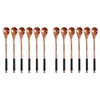 Кофе Scoops 12pc Long Randled Gooden Spoons Wood Tea Tea Spoon Японский стиль набор десертов набор мед. Смешанная посуда