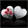Kunst- en ambachten hartvormige rose valentines dag cadeau metaal herdenkingsmunten 52 talen ik hou van je medaillekloven munt wly935 dheft