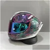 オートバイヘルメットX14ヘルメットX-Fourteen X-Spirit III Kujaku TC10 FL FACE RACING CASCO DE MOTOCICLETA DROP DERVICION AUTOOMOBILES MOTERC DHB6D