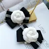 Pins Brooches Korean Version Of High-end Pearl Bow Ribbon Camellia Flower Brooch Fashion Women's Jewelry Gifts279N