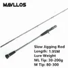 Boot Angelruten Mavllos Osoul Slow Jigging Rod Lure 80-300 g/ 30-200 g Kraft 15-40lb Festkarbonspitze Thunfischfischereisen Spinnguss Rodl231223