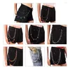 Pantaloni di cinture pantaloni catena goth catene multi -tipo in lega trasparente tasca del portafoglio in vita per donne per donne regalo242a