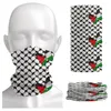 Lenços de lenços palestinos capa de pescoço palestina bandana gaita estampada balaclava máscara facial lenço multifuncional esportes ao ar livre unissex Bandada de cabeça