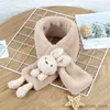 Scarves Wraps Kids Scarf For Children Girl Scarf Cute Soft Plush Baby Thicken Boys Winter Neckerchief Keep Warm Products Baby Accessories