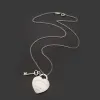 Klassiskt lyxvarumärke hänge halsband fashionabla charm 18k guldhjärta hög kvalitet 316l titan stål designer för kvinnors smyckencion cion