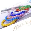 Strand Round Round Women rosa giallo blu bianco rosso arancione arancione verde cristallo moonstone di bracciale regali di compleanno semplici accessori opali semplici