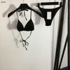 märke kvinnor badkläder designer baddräkt mode glans logotyp sexig sling bikini kvinnor kläder damer triangel underkläder 23 dec