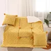 Mantas de almohada de plush de manta de manta dura de doble uso espesor de aire plegable acondicionamiento de aire acondicionado 2-en-1effice Cushion