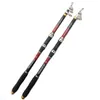 Barco de cañas de pesca Profesional 2.1M-3.6m Fibra de carbono Telescópica Coda de pesca Portable Coda de pesca Pole Viajamiento Sea Boat Rock Fishing Rodl231223