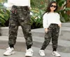 Ins Girls Long Pantalon 413 ans Cotton Spring and Automne Casual Imprimé Camouflage Pants Pantalon Cargo For Kids LJ2010191417899