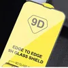 9D Screen Protector Gehard Glas voor IPhone 15 14 13 12 11 Pro Max Beschermend Glas X XR XS Max 7 8 14 Plus geen doos 500 stuks