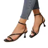 Mode smalle buckle strap schoenen 2024 merk sandals damesbandkantoor en carrière peep teen stiletto 133 634