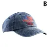 Ball Caps American Flag Baseball Hat Women's Breathable Water Wash Letter Cotton Old Retro Embroidery Adjustable Made J7K4