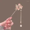 Hair Clips Fashion Chinese Stick Pins For Women Butterfly Flower Star Fresh Handmade Hairpins Charm Jewelry Accessories