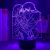 Night Lights 3d Led Light Anime Yona van de dageraad voor slaapkamerdecor Kids Brithdday Gift Manga Room Tafellamp215U