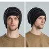 Bérets Chapeaux d'hiver chauds pour hommes Chapeaux tricotés en peluche pour femmes Skullies épais Bonsons à vélo de vent