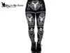 YOU039RE MY SECRET 3D Digital Printed Devil Satan Women Leggings For Fitness Goat Horn Hexagram Pants Elastic Workout Legin L2105315