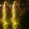 Cords 30/40 2m LED Tree Branch Vine Light 600/800 Extérieur Christmas Waterfall String Copper Wire Fairy Garlands