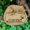 Pet Memorial Stones für Hunde Grabmarkes Garten Outdoor Grabstein oder Innenausstellungen Geschenke 231222