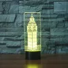 Big Ben Ben 3D Destinna Regalo Regalo acrilico Night Light Luce Mobili decorativo Colorful 7 Color Change House Home Accessori226i