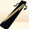 EDC Handgjorda vårtyp Retro Copper Brass Ball Pens Pocket Pen G2 Refill Factory Direct S TB017014355