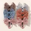 Hair Accessories 10Pcs/Lot Born Bow Snap BB Clips Fully Wapped For Girl Toddler Clip In Fringe Bangs Baby Barrettes