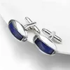 Mens French Shirt Jewelry Blue Car Links High Quality Enamel Cufflinks Gift To Guys Kids245r