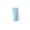 Storage Bottles Empty Bottle Light Blue Frsoted Plastic PET 50ml 30Pcs Soft Tube Screw Lid Refillable Container Cosmetic Squeeze