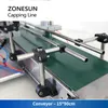 ZONESUN Bottle Capping Machine Srew Top Juice Liquid Spray Cap Twist Glass Dropper Lid Conveyer Line ZS-XG6100C