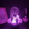 Luzes noturnas Jujutsu Kaisen Anime Figura Gojo Satoru 3D Lâmpadas LEDs RGB NEON USB BELHO REAL DE TALHA DE MALAGEM DE MANGA MANGA BINNIMÉSTICO PRESENTE293V