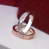 Designer Ring Love Rings Silver Rose Gold Luxury sieraden Diamantringen Beginsels voor vrouwen Brand Fashion Necklace Red Box 220121246LL