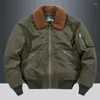 Мужские куртки вельветовая хлопчатобумажная куртка Parka Tactical Winter Warm Hogten Fleeme Free Fur Collar.