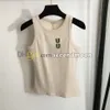 Kvinnor Slim Fit Tanks Cotton Tyg Sport Vest Designer Rhinestone Letter Vests Outdoor Gym Fitness Wear