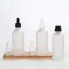 Flessen 15 stks 5 ml/10 ml/15 ml/20 ml/30 ml/50 ml/100 ml witte glazen druppel etherische olie vloeistofcontainers potten