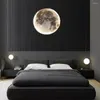 Vägglampa måne rc dimble tak sovrum sovdekor inomhus belysning akryl lyster LED -lampor