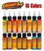 16 kleuren 30 ml fles tattoo inkt zwart permanente body art verf micro pigment bruine wenkbrauw eyeliner lip tattoo art beauty7364793