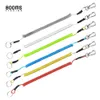 Line Booms Fishing T4 Coiled Lanyard or Safety Rope Wire Steel Camping Secure Pliers Lip Grips 1.5m Max Stretch Fishing Tools