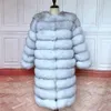 スタイル4IN1本物の毛皮コート女性自然な本物のジャケットベスト冬のアウターウェミンフォックスファーコート高品質の毛皮服231222