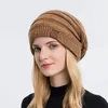 Bérets Chapeaux d'hiver chauds pour hommes Chapeaux tricotés en peluche pour femmes Skullies épais Bonsons à vélo de vent